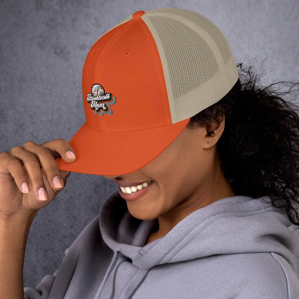Baseball Mom Trucker Cap