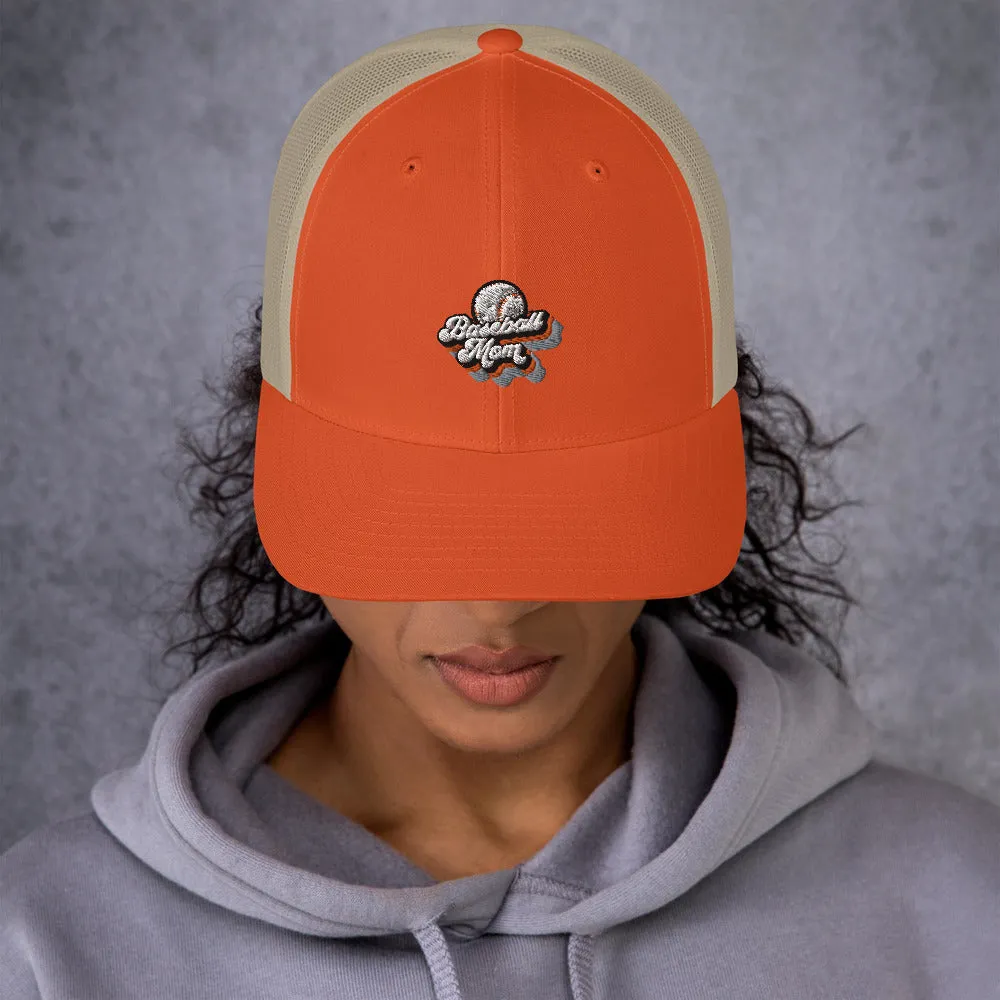 Baseball Mom Trucker Cap