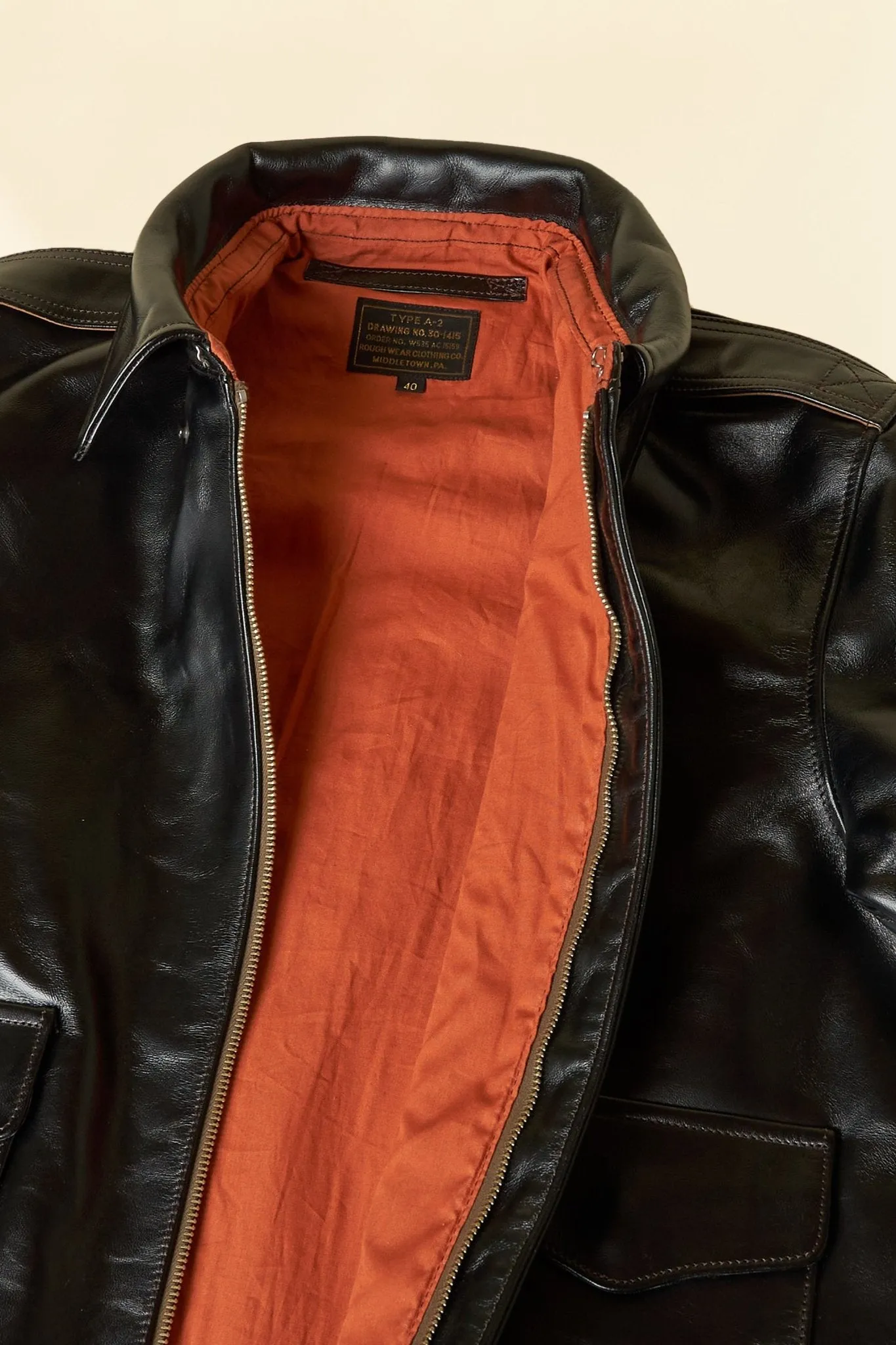 Premium Double Helix Type A-2 Horsehide Leather Jacket for Men – Classic Aviator Style with Authentic Military Design