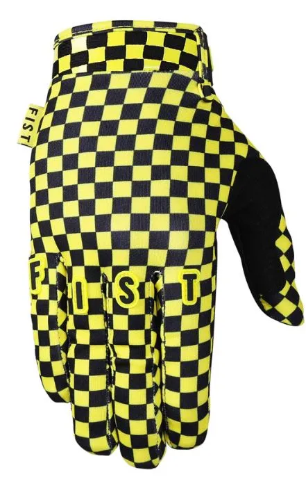 Fist Gloves Strapped - Yella Check