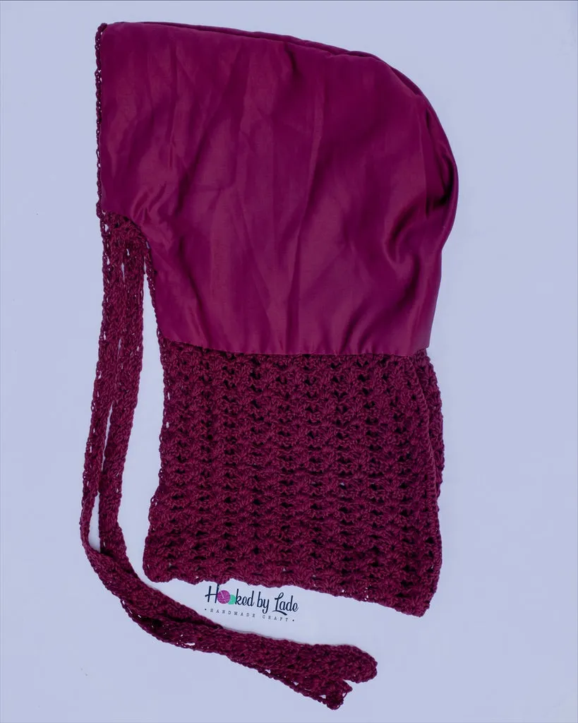'Gèlè' Crochet Durag in Wine