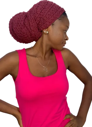 'Gèlè' Crochet Durag in Wine