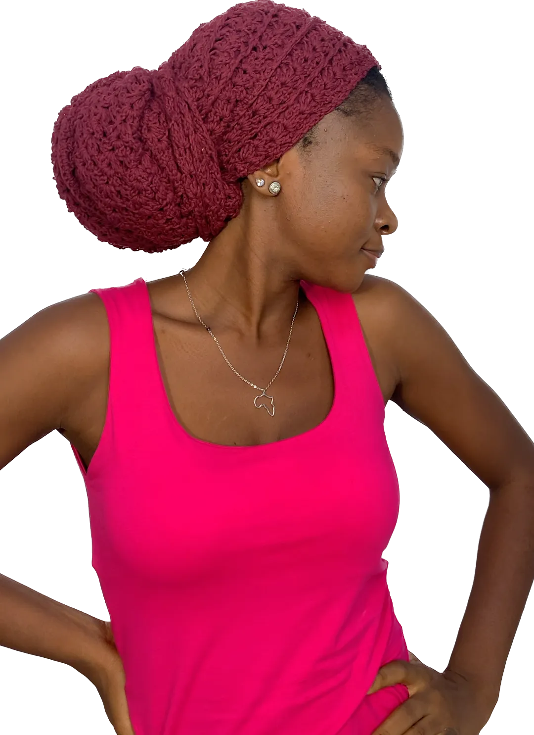 'Gèlè' Crochet Durag in Wine