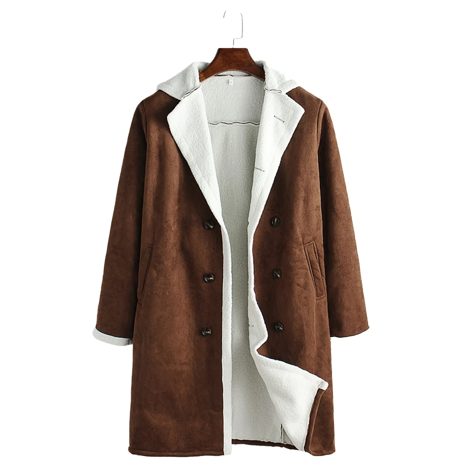 Men Turn-down Collar Thicken Warm Winter Jacket for Outdoor