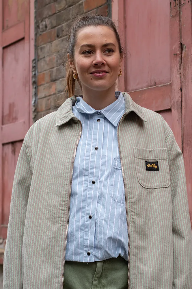 Stan Ray Quiet Green Hickory Zip Shirt
