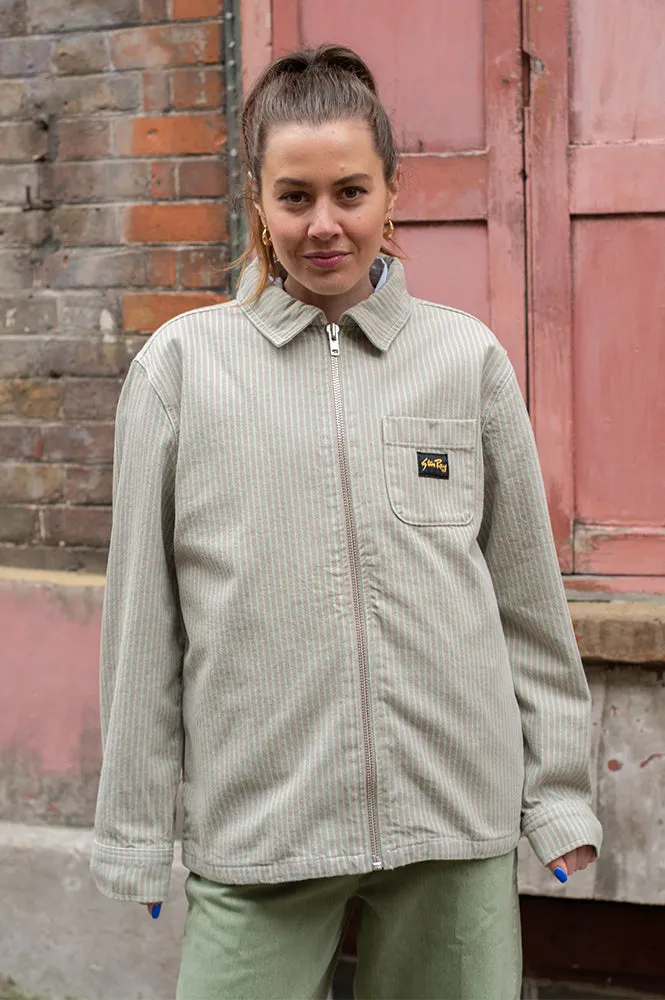 Stan Ray Quiet Green Hickory Zip Shirt