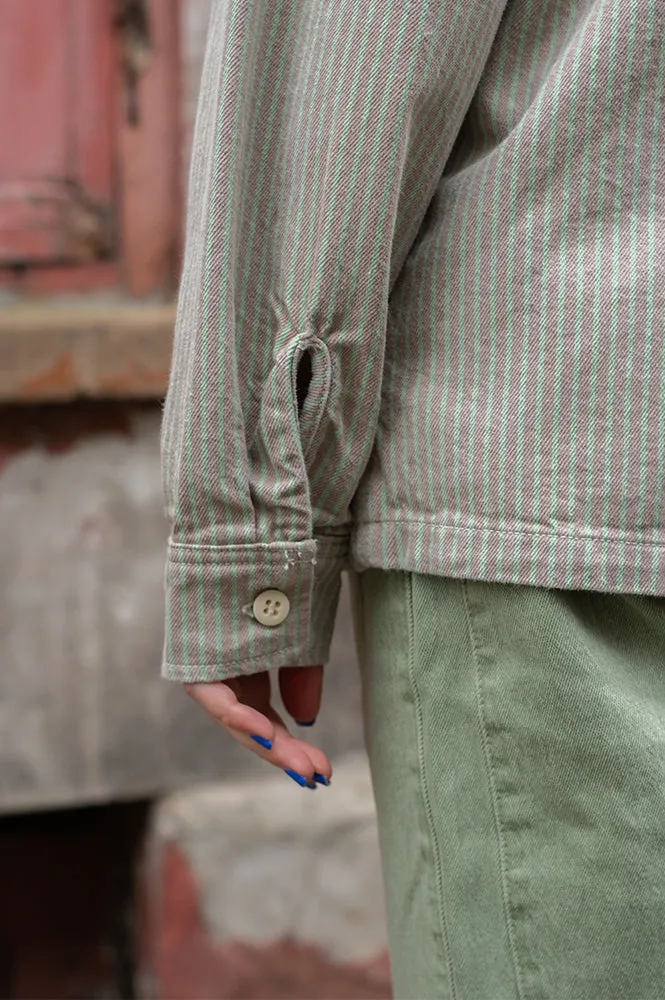 Stan Ray Quiet Green Hickory Zip Shirt