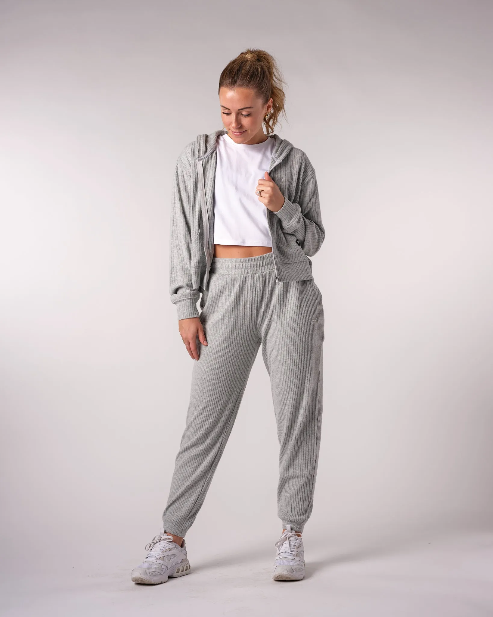 Womens Lightweight Zip - Grey