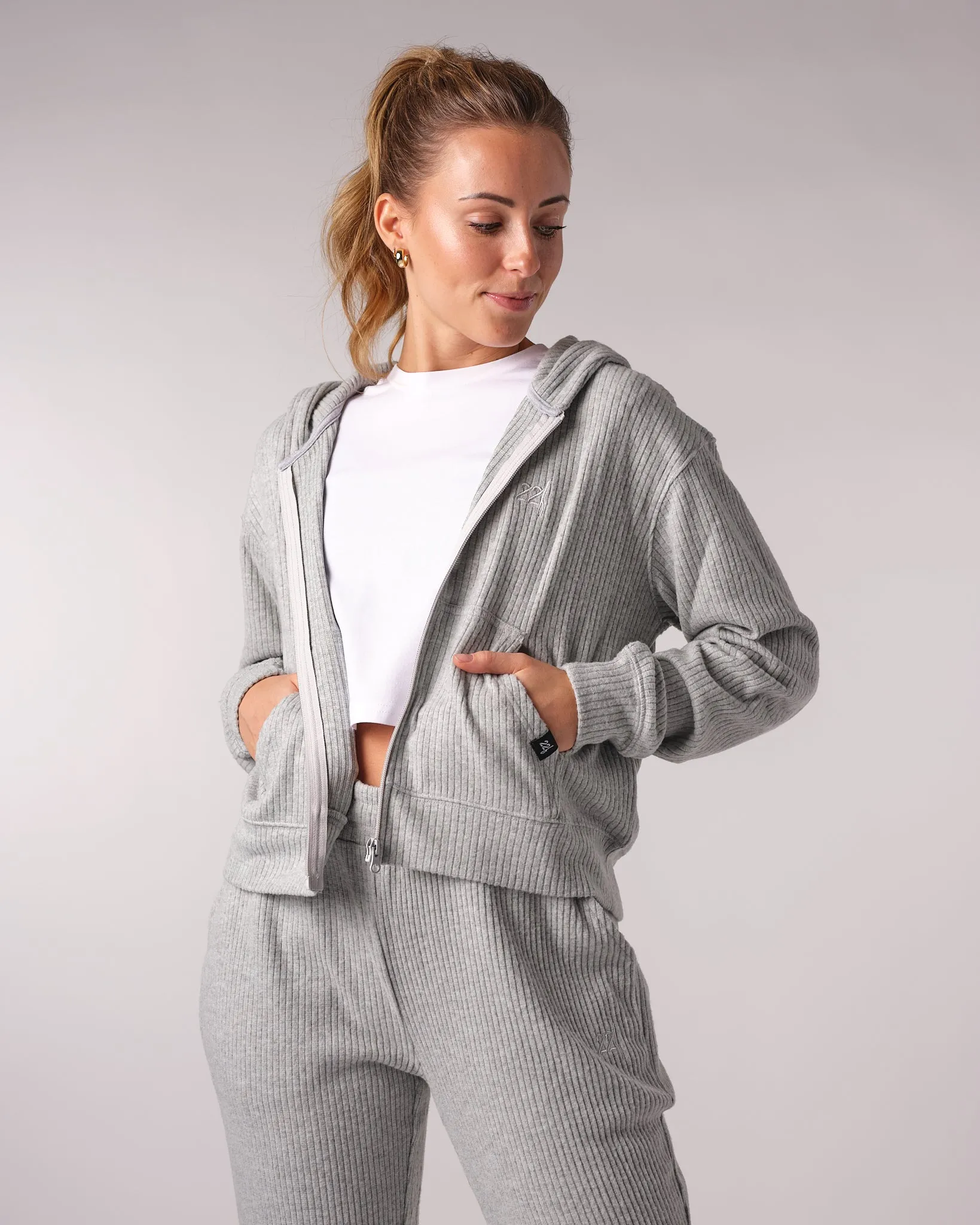 Womens Lightweight Zip - Grey
