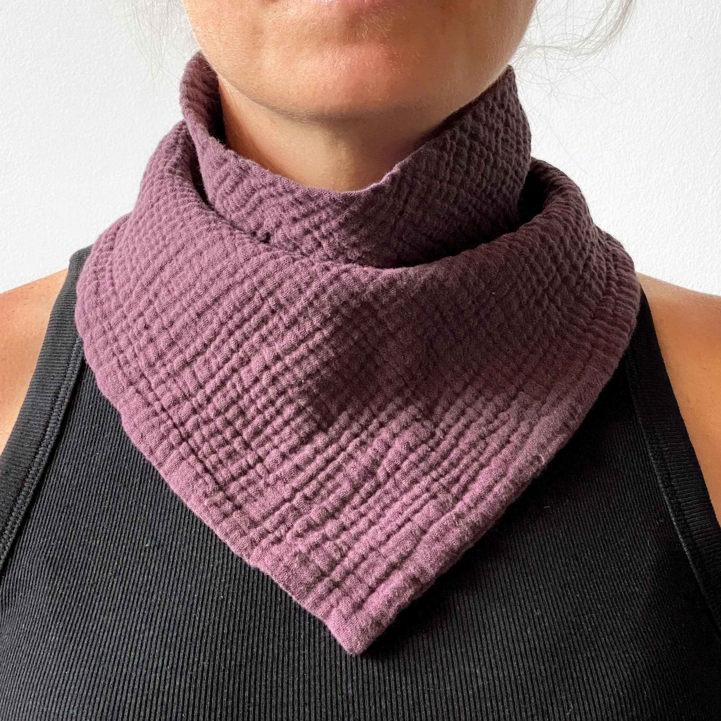 XL Scarf / Adult Dignity Bib / Lightweight Bandana Style